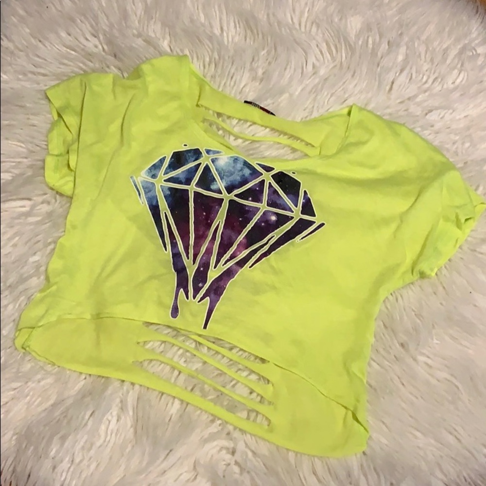 Custom Neon Cutout Shirt